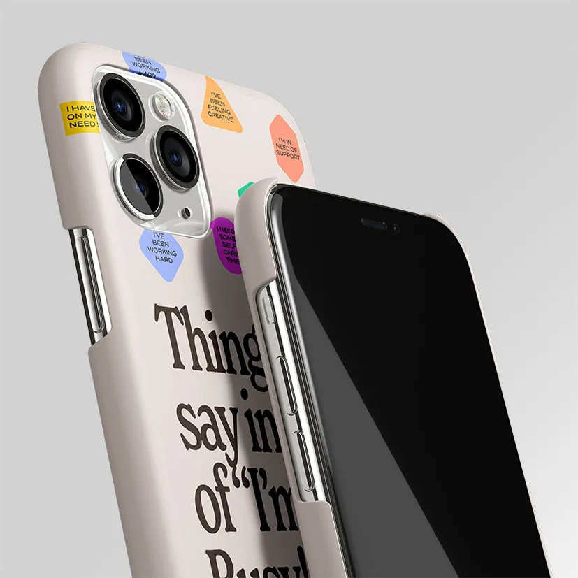 10 Things To Say Matte Case Phone Cover