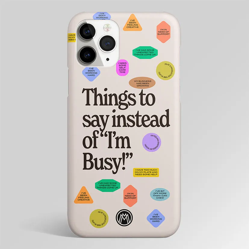 10 Things To Say Matte Case Phone Cover