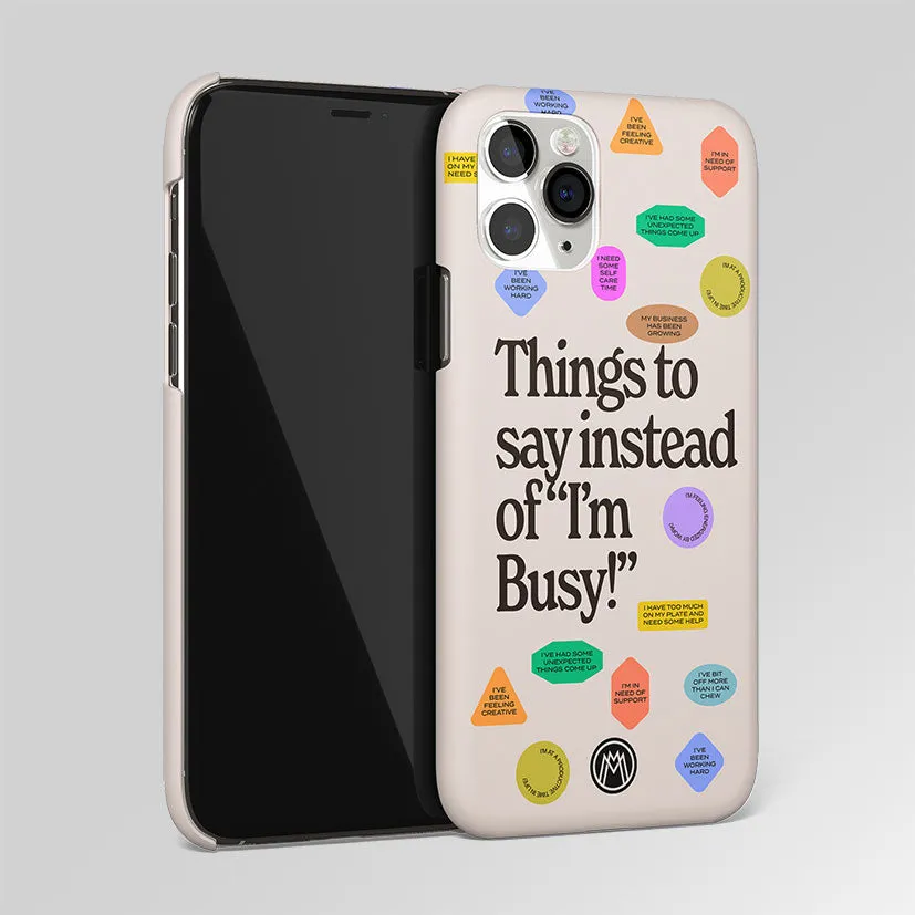 10 Things To Say Matte Case Phone Cover