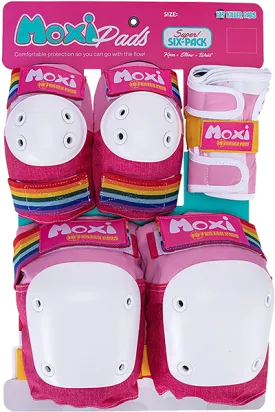 187 6-Pack Pad Set L/XL-Moxi Pink