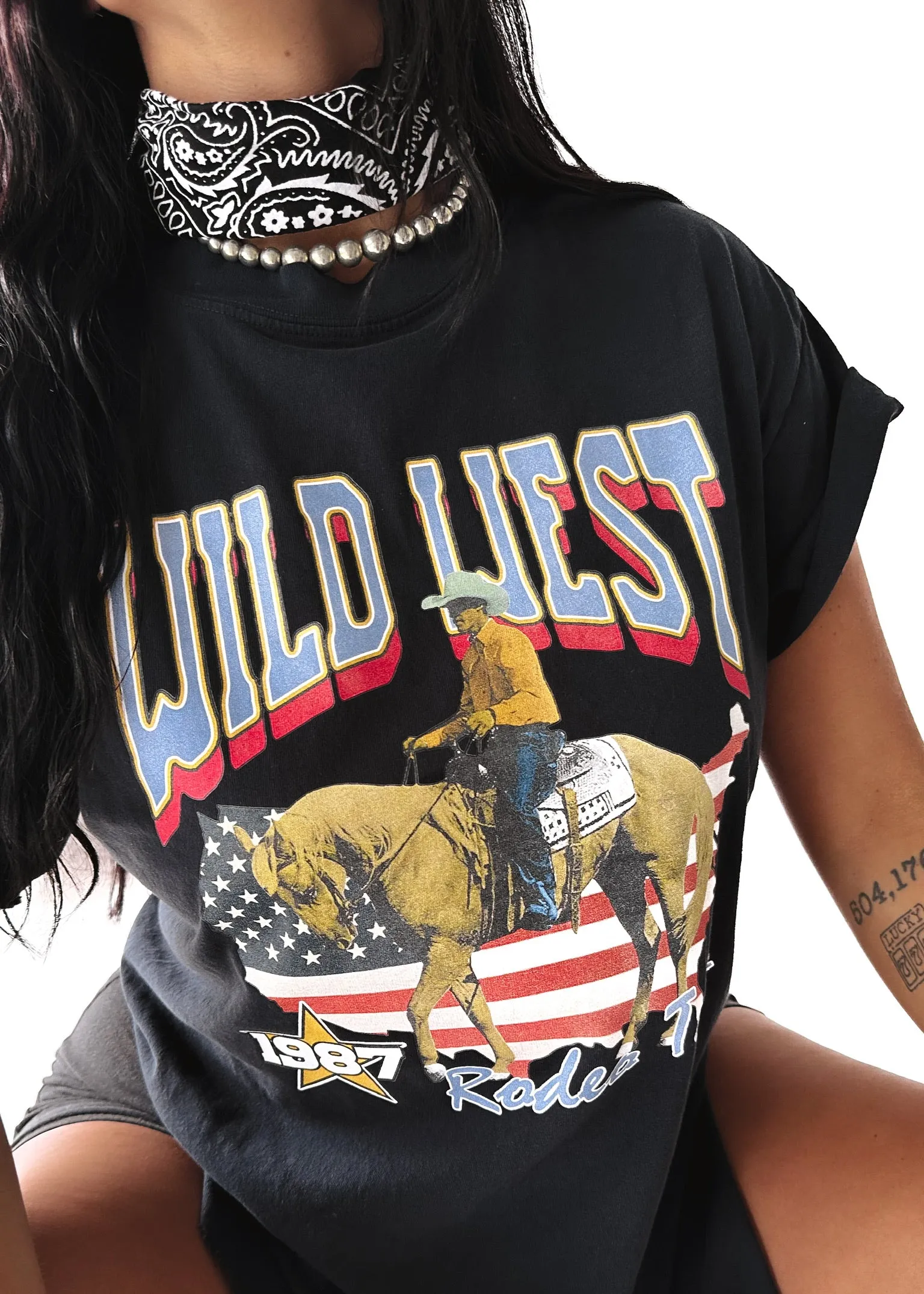 1987 WILD WEST SIDE SLIT TEE