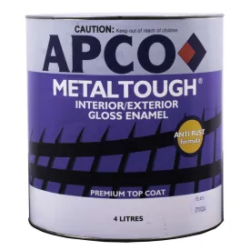 Apco MetalTough Gloss Enamel Chassis Black 4L