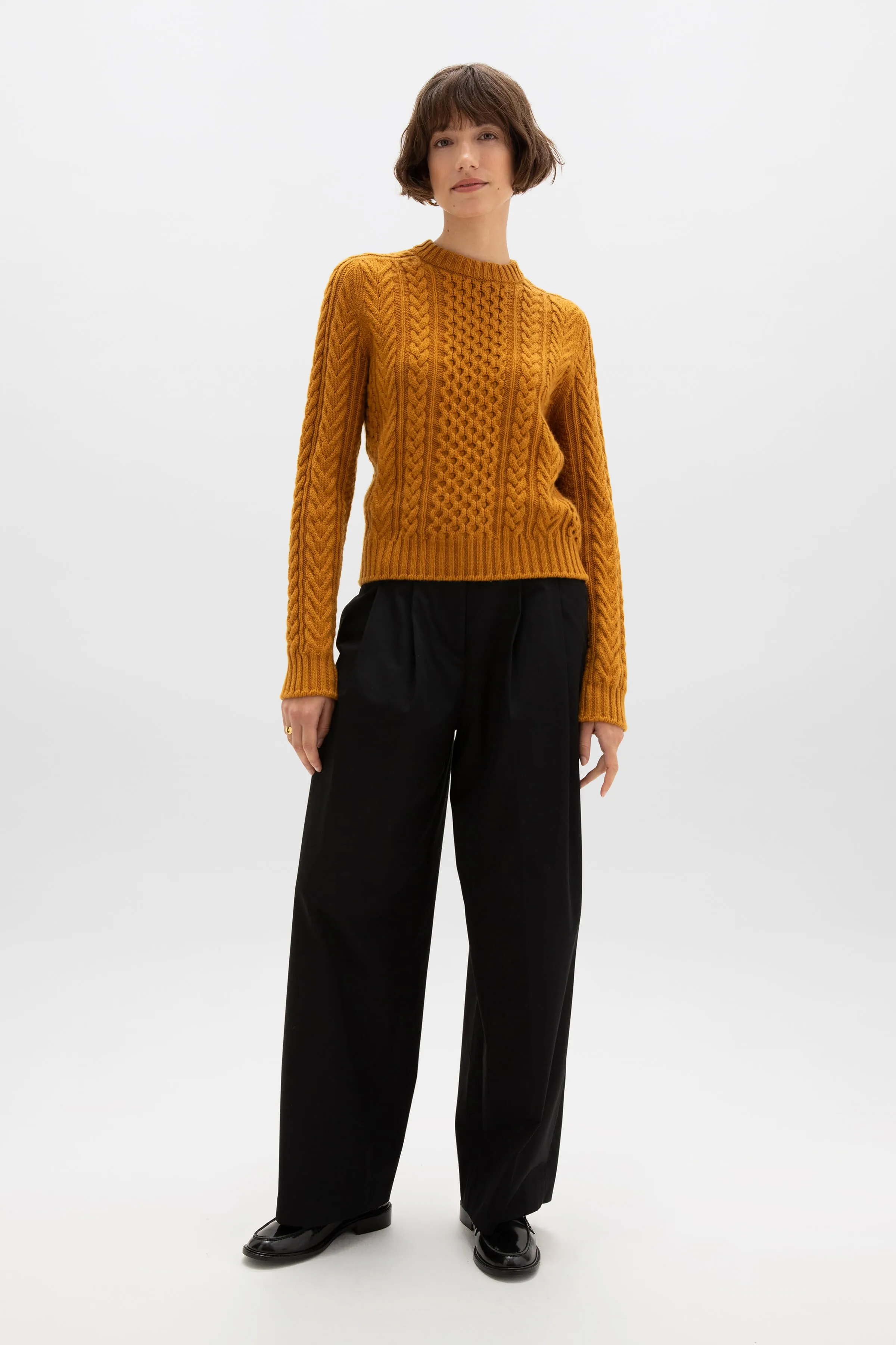 Aran Cable Cashmere Jumper