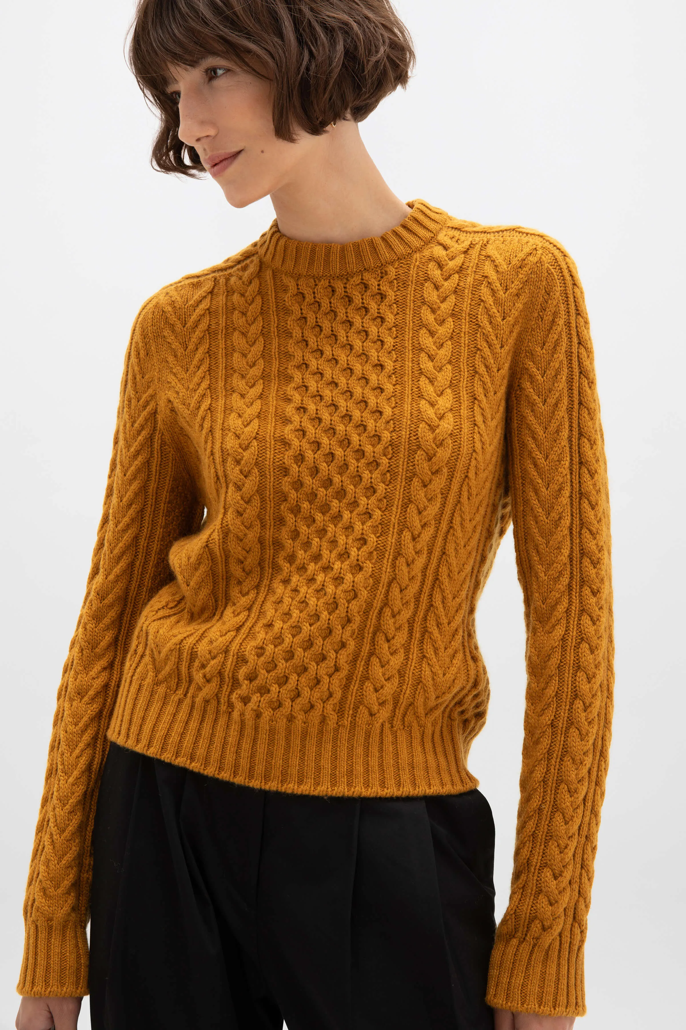 Aran Cable Cashmere Jumper