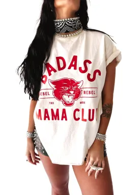 BADASS MAMA CLUB SIDE SLIT TEE