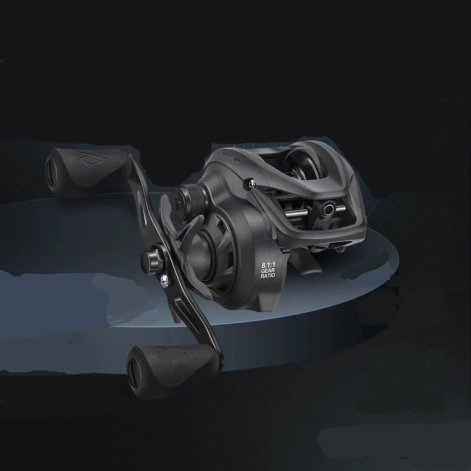 Baitcasting Fishing Reel Carbon Fiber Drag Baitcasters 6.6:1/8.1:1