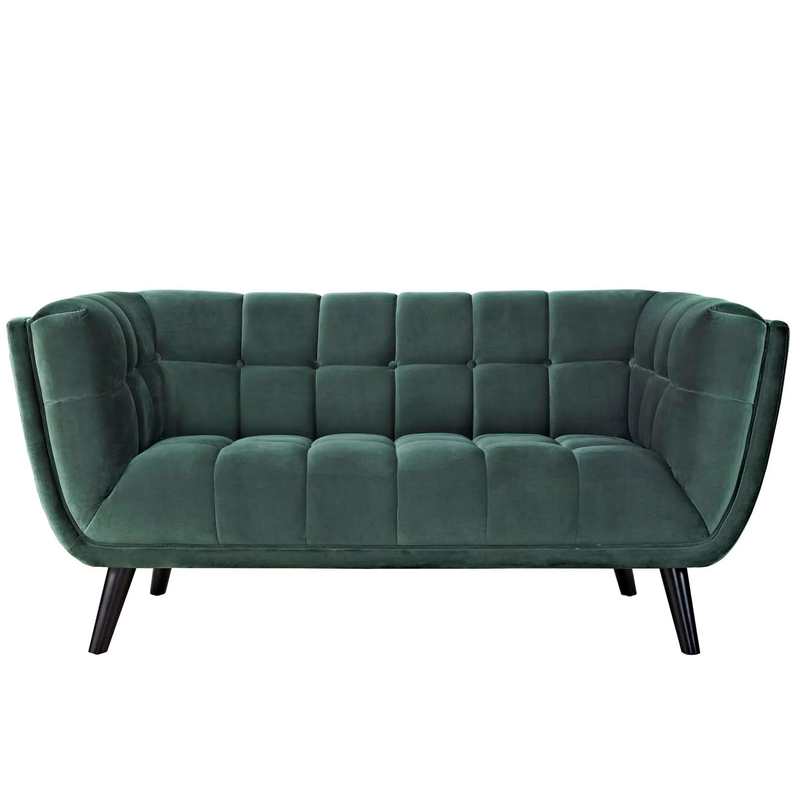 Bestow 3 Piece Performance Velvet Sofa Loveseat and Armchair Set by Modway