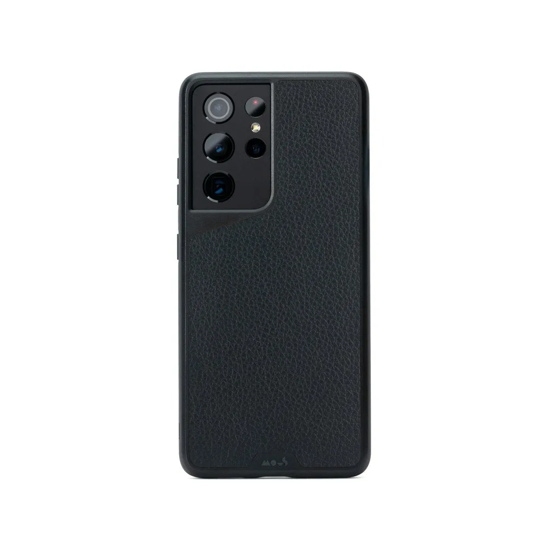 Black Leather Phone Case - Limitless 3.0