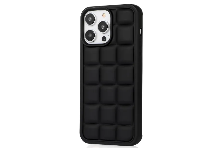 Black Puff Phone Case