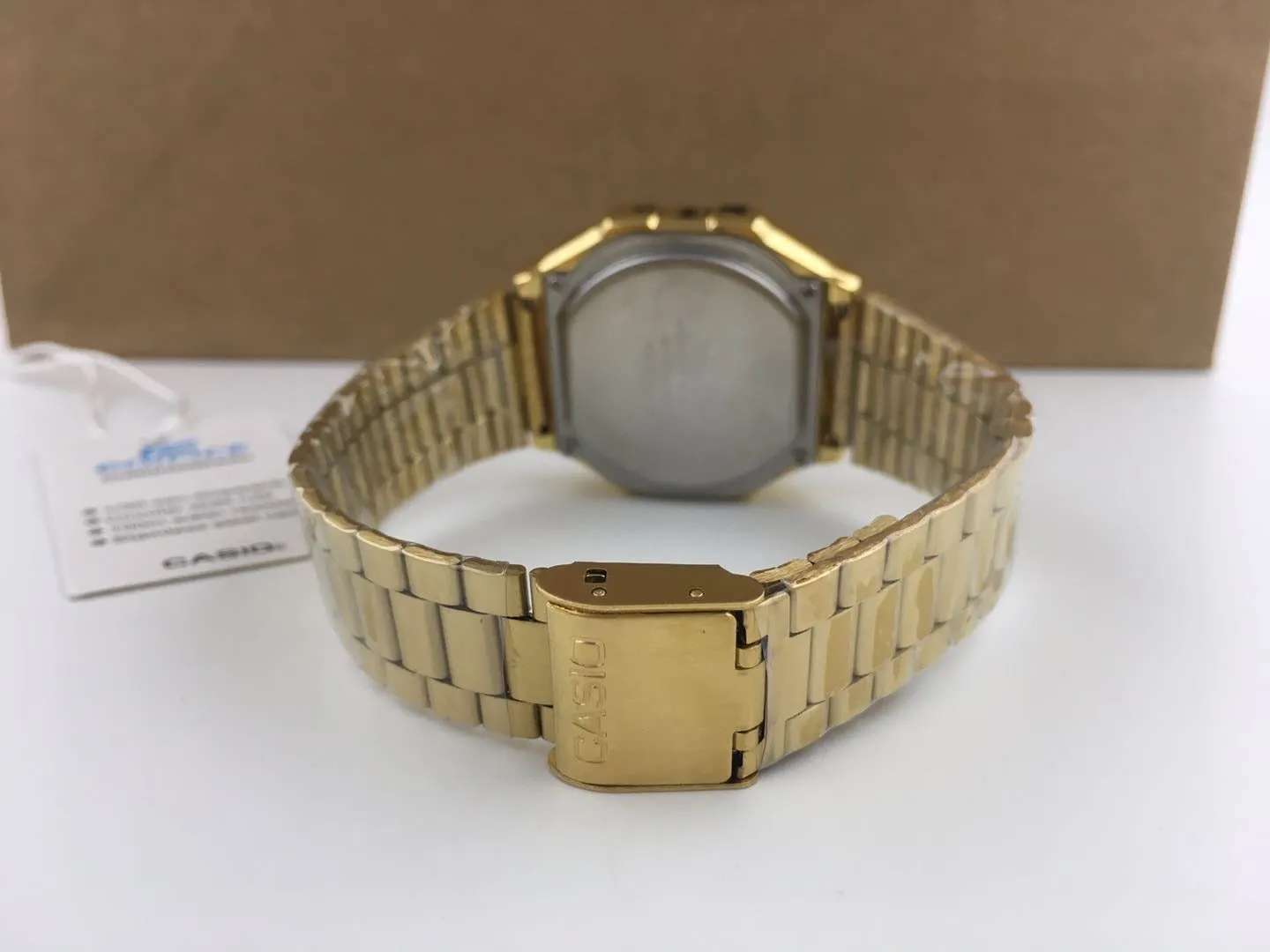 CASIO Vintage Touch Screen LED Watch - Gold