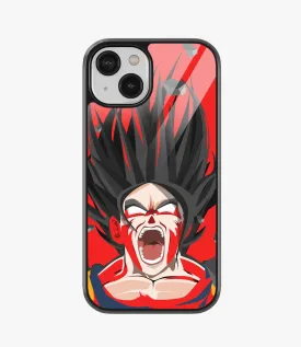 CG Red Goku Beast Glass Phone Case