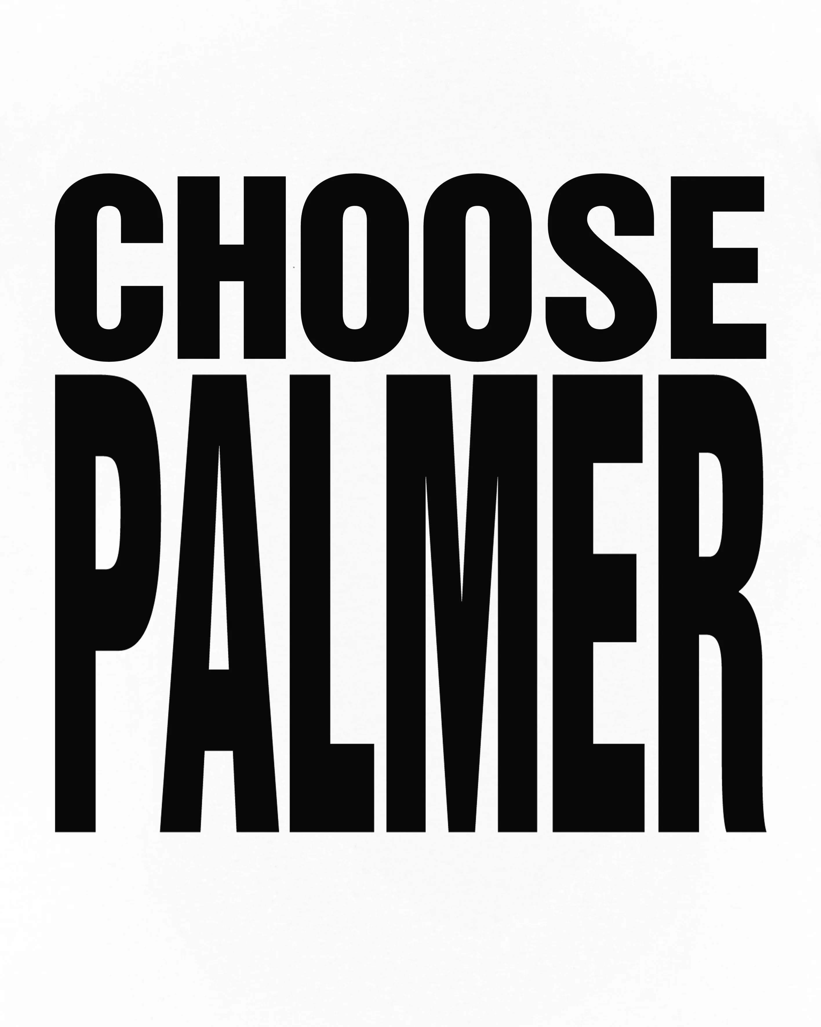 CHOOSE PALMER Crop Fit Tee