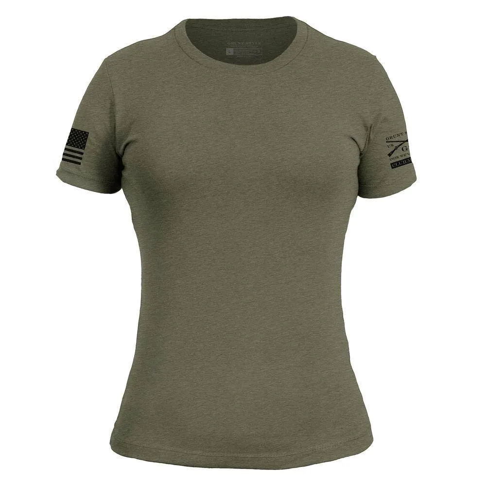 Club Member - Women's Basic Slim Fit T-Shirt- Heather Light Olive