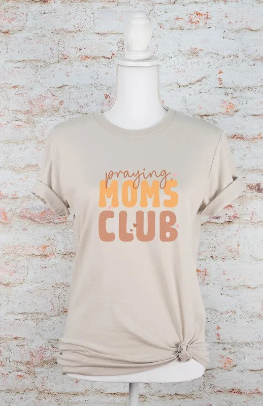 Colorful Praying Moms Club Boutique Tee