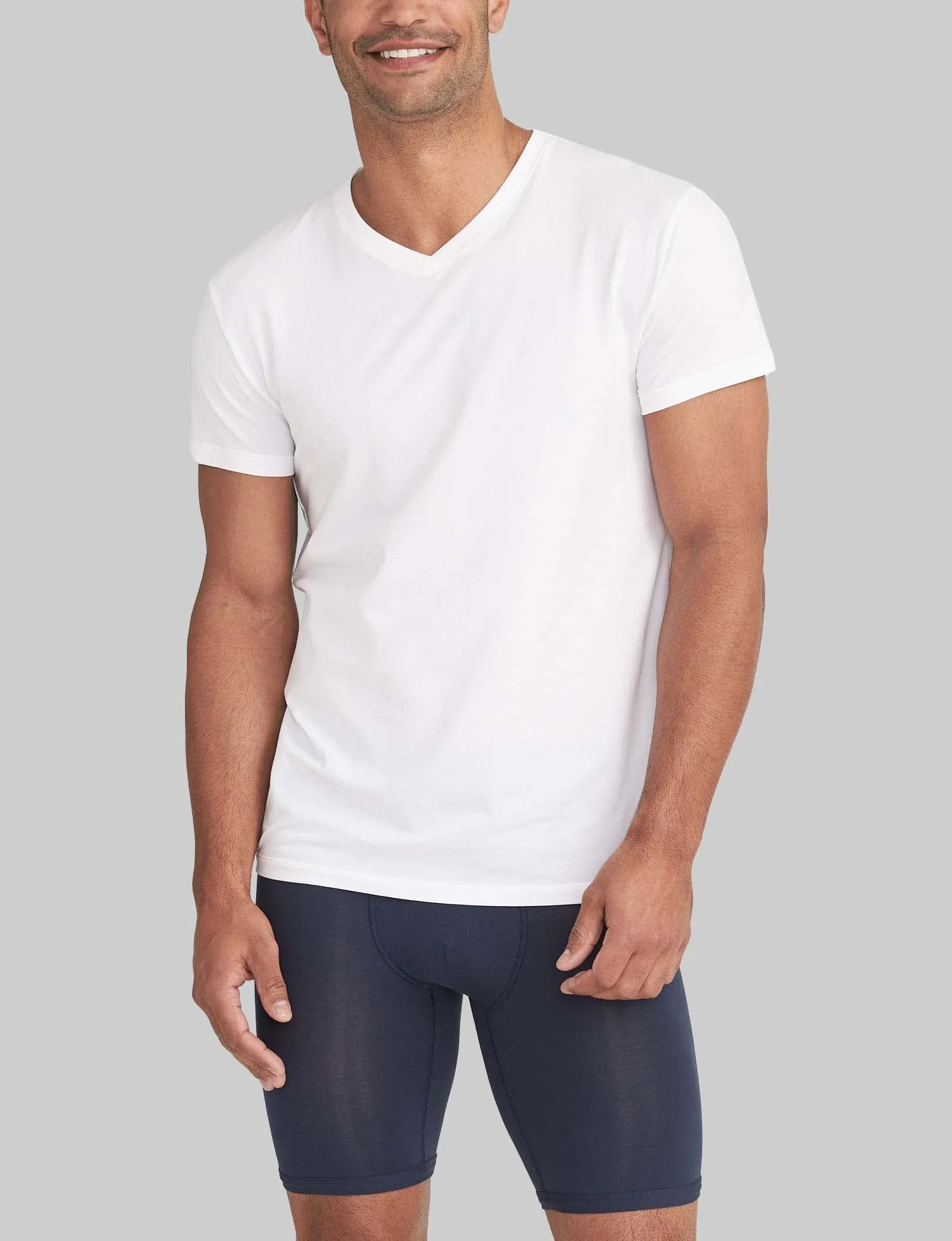 Cool Cotton High V-Neck Modern Fit Undershirt