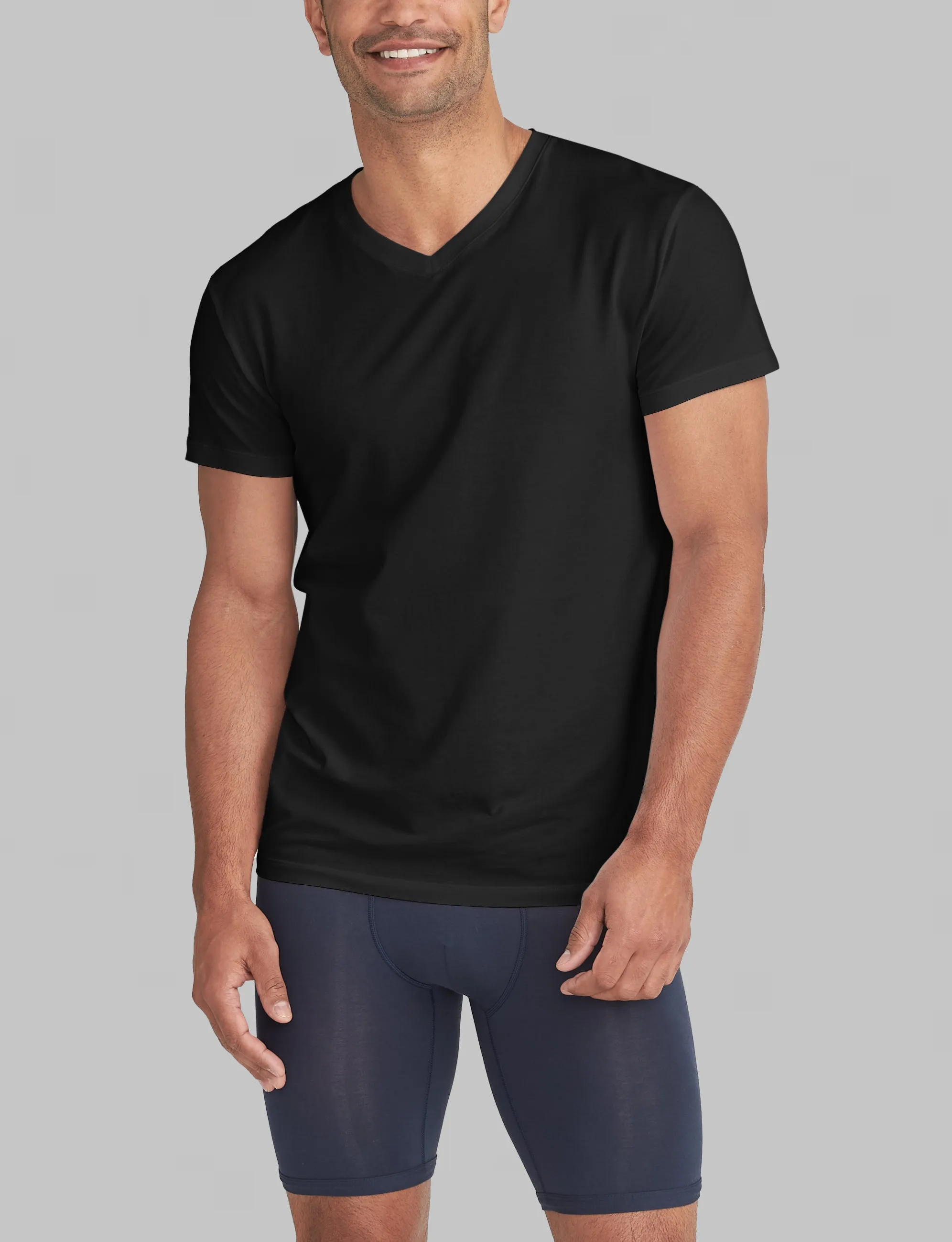 Cool Cotton High V-Neck Modern Fit Undershirt