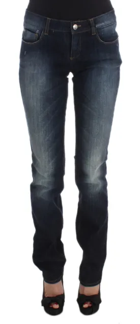 Costume National Sleek Slim Fit Blue Designer Jeans