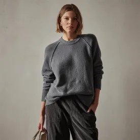 Cotton Cashmere Blend Pullover - Flint