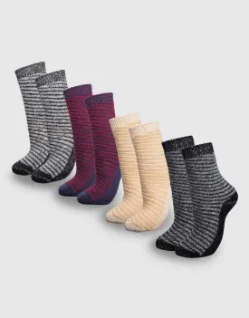 Dusk Wool Crew Socks -4 Pack