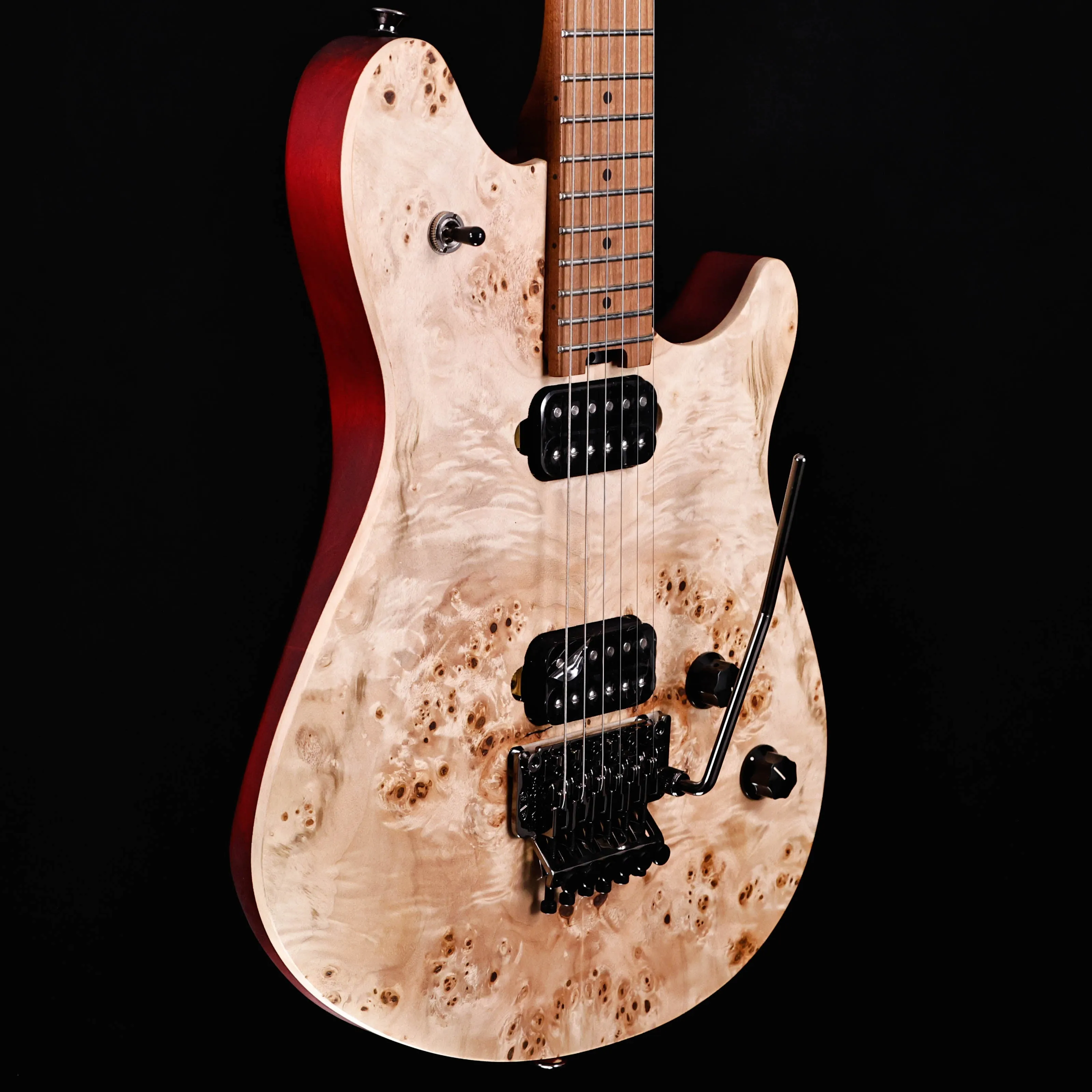 EVH Wolfgang WG Standard Exotic Poplar Burl Electric, Natural 6lbs 13.9oz