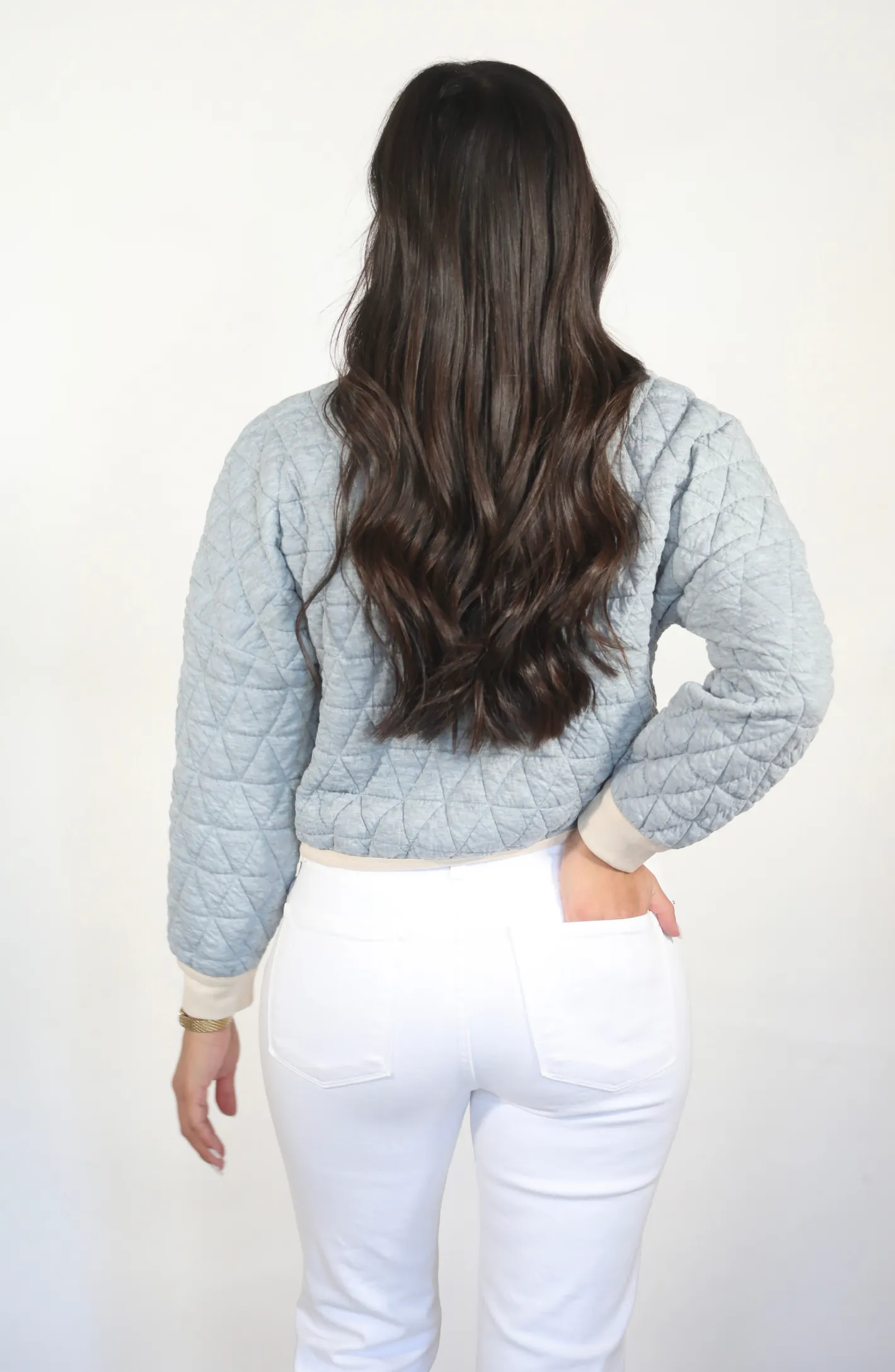 Final Notice Grey Textured Sweater