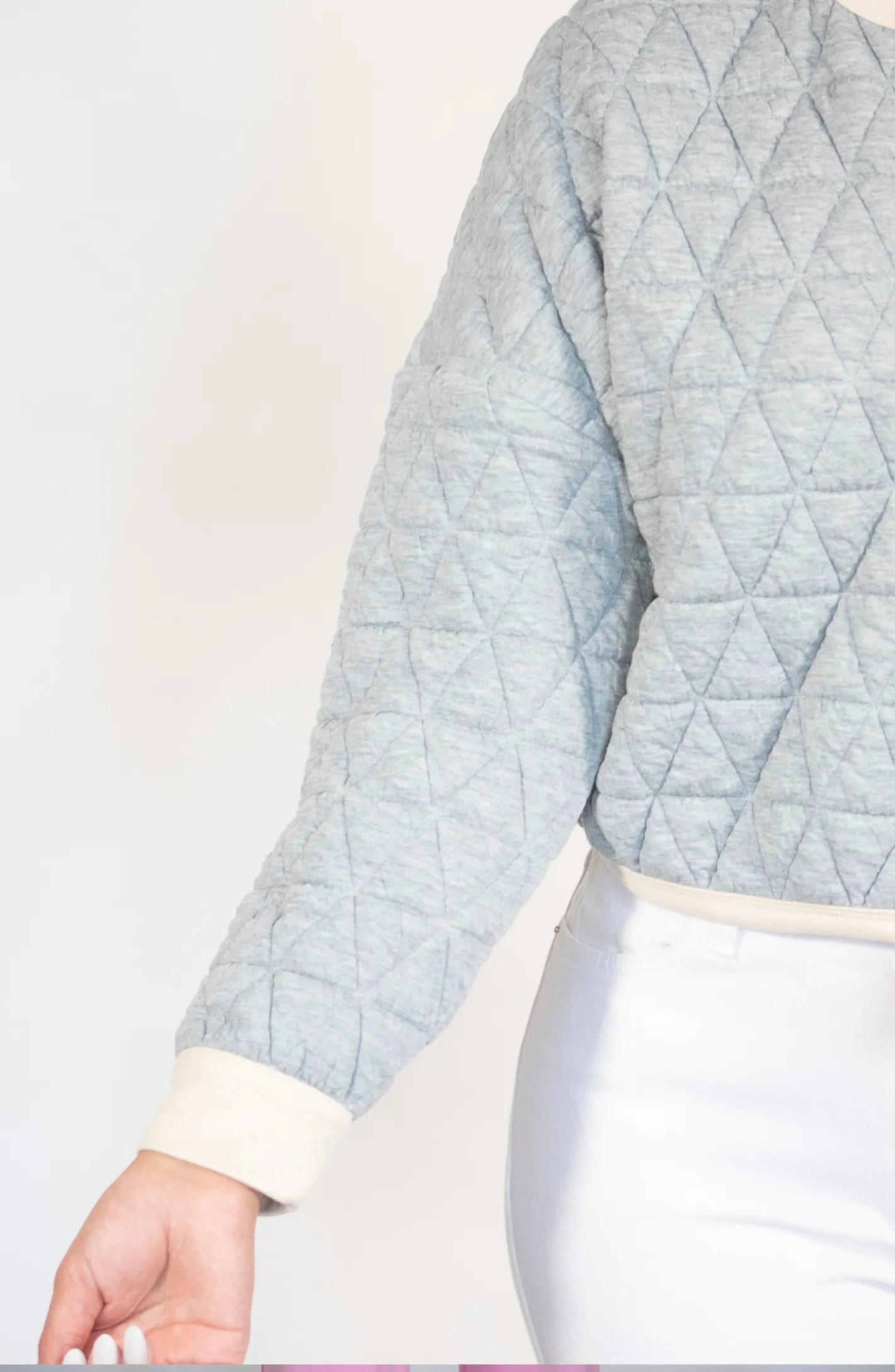 Final Notice Grey Textured Sweater