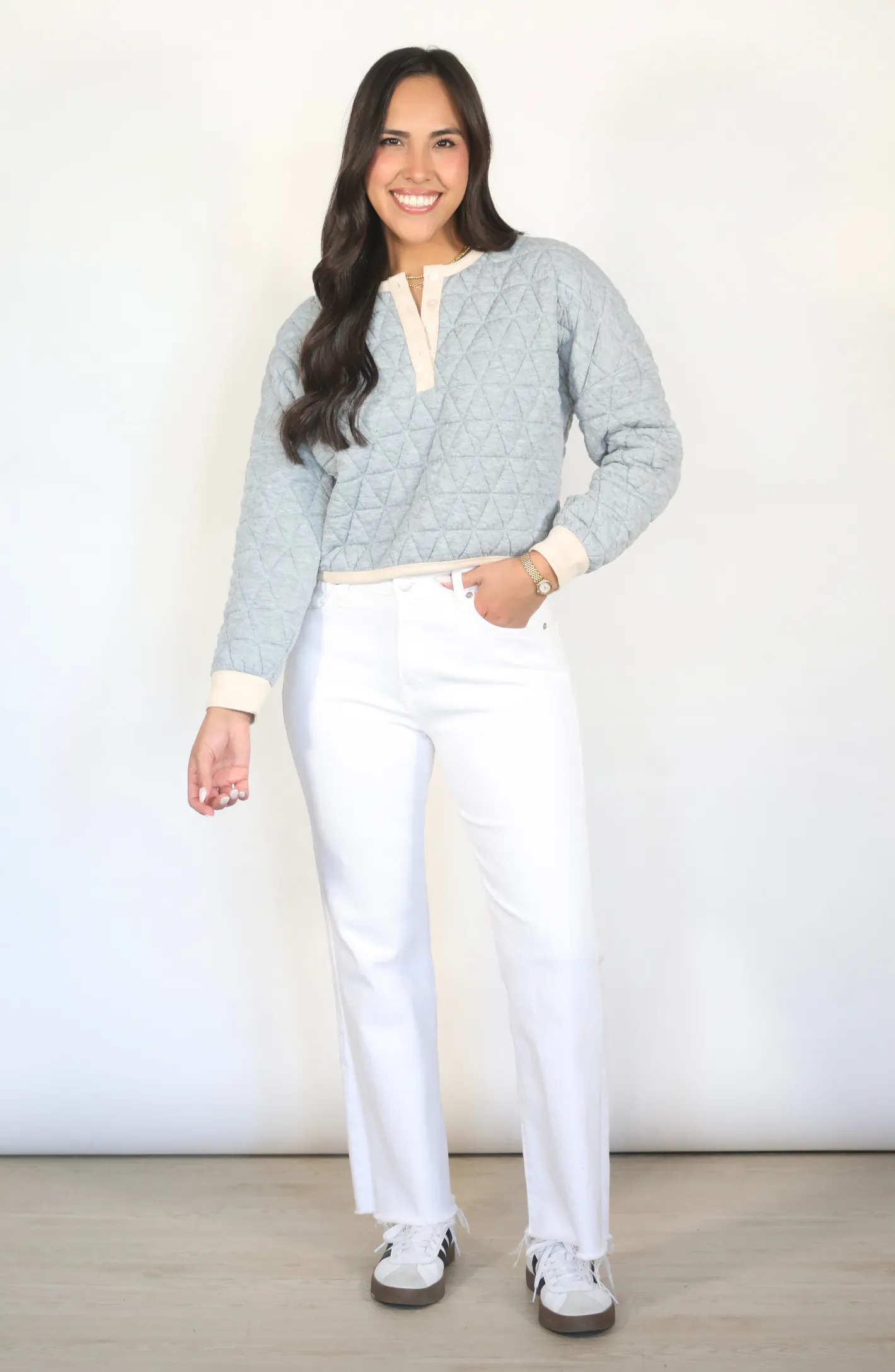 Final Notice Grey Textured Sweater