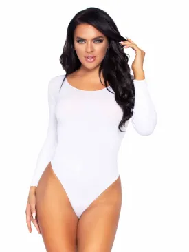 Flawless Opaque Long Sleeve Bodysuit White