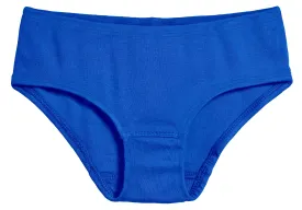 Girls Organic Cotton Brief | Crayon Blue