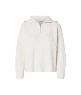 Half Zip Pullover - White