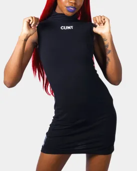 HIGH NECK CUNT DRESS