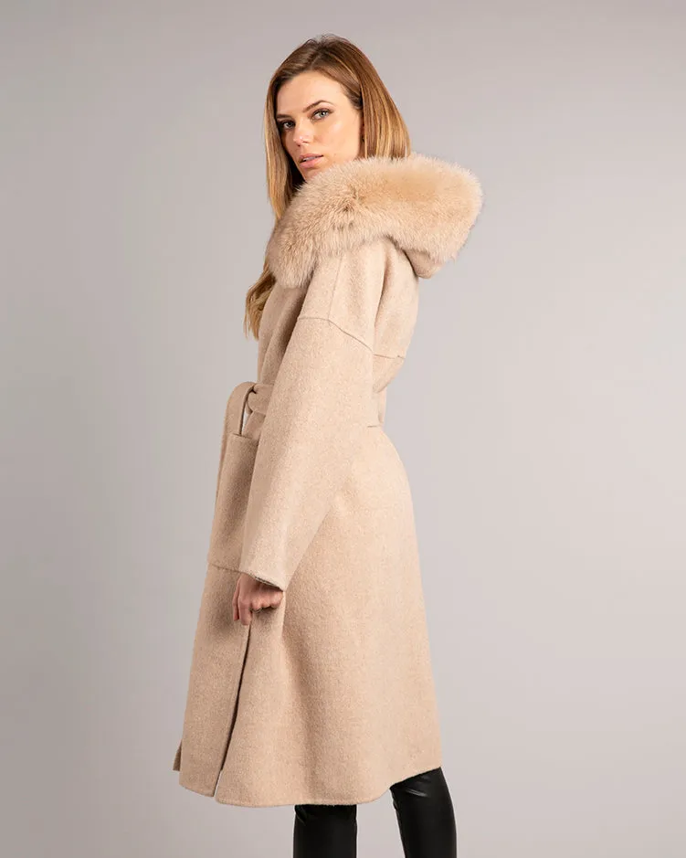 Kate Wrap Wool Long Oat