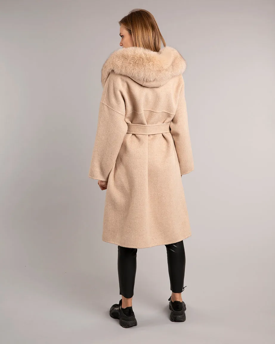 Kate Wrap Wool Long Oat