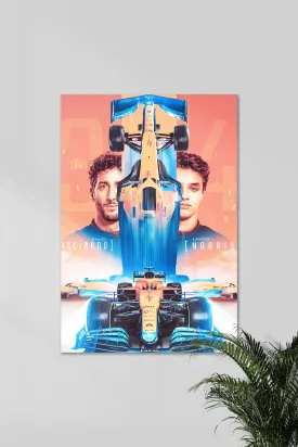 Lando Norris v Daniel Ricciardo | Head head | F1 POSTERS