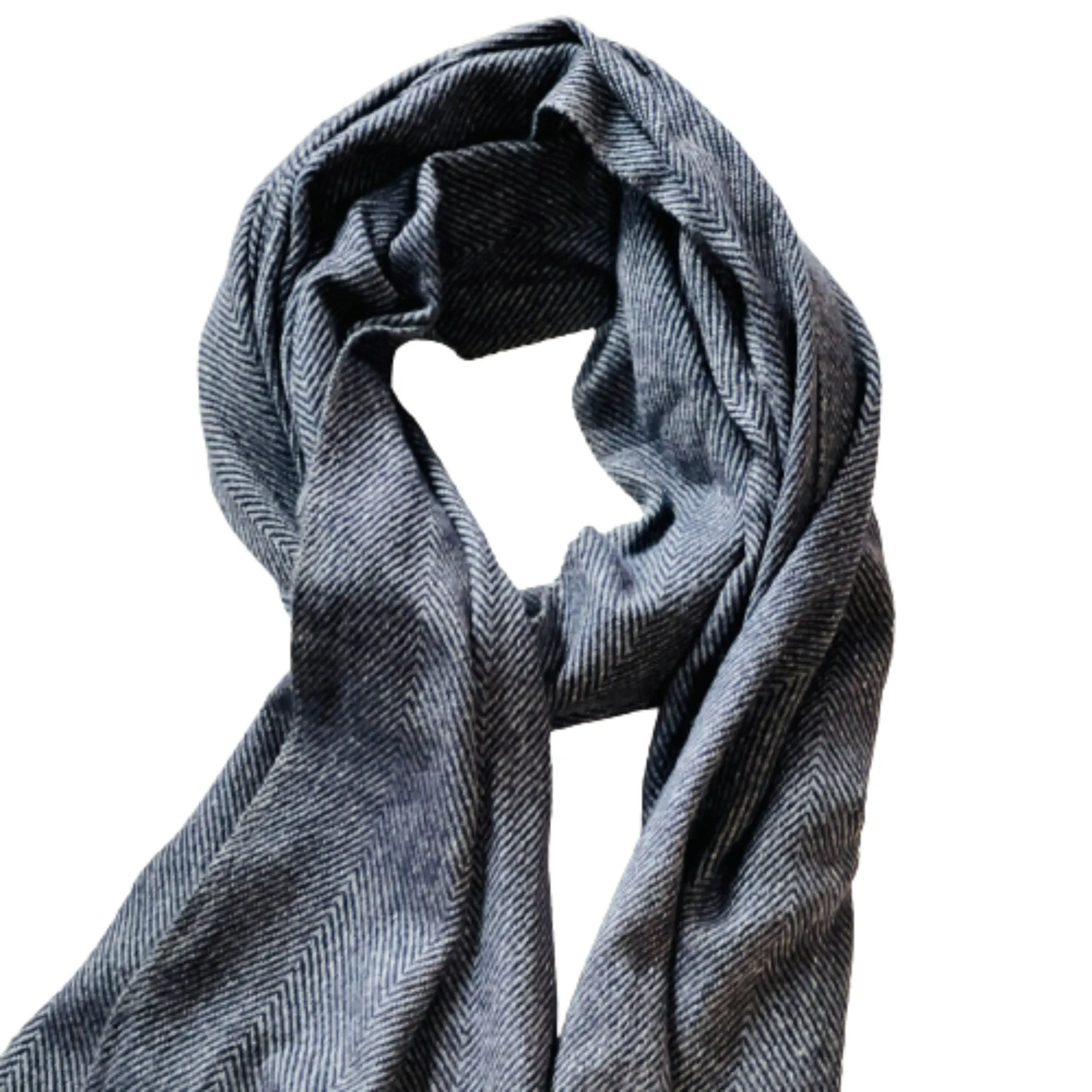 Luxury Soft Warm Scarf, Cashmere Wrap for him/her, Shawl, Wrap, Black Handmade Herringbone Cashmere Wrap, Gift For Her