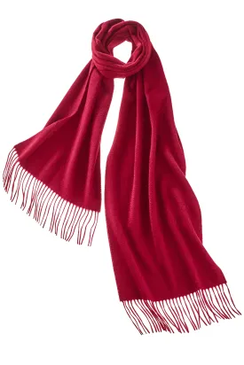 Men's Cashmere Scarf - Cherry