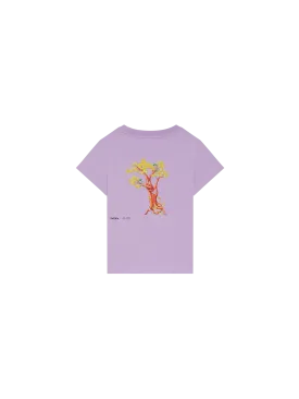 PANGAIA x Kenny Scharf Kids' 365 T-Shirt—orchid purple