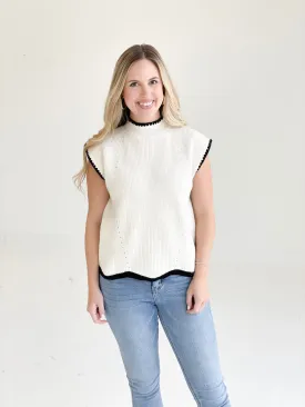 Parting Ways Sweater Top - Cream