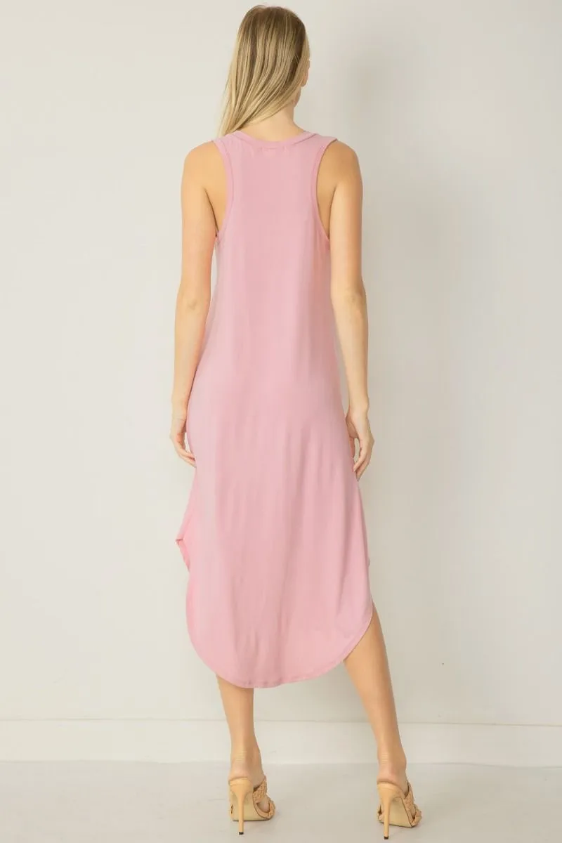 Preppy Pink Tank Dress