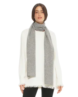 Pure Cashmere Maxi Scarf Medium Grey