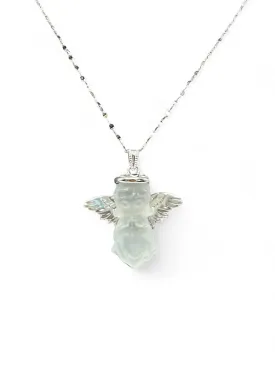 QUARTZ CRYSTAL WHITE ANGEL CHAIN