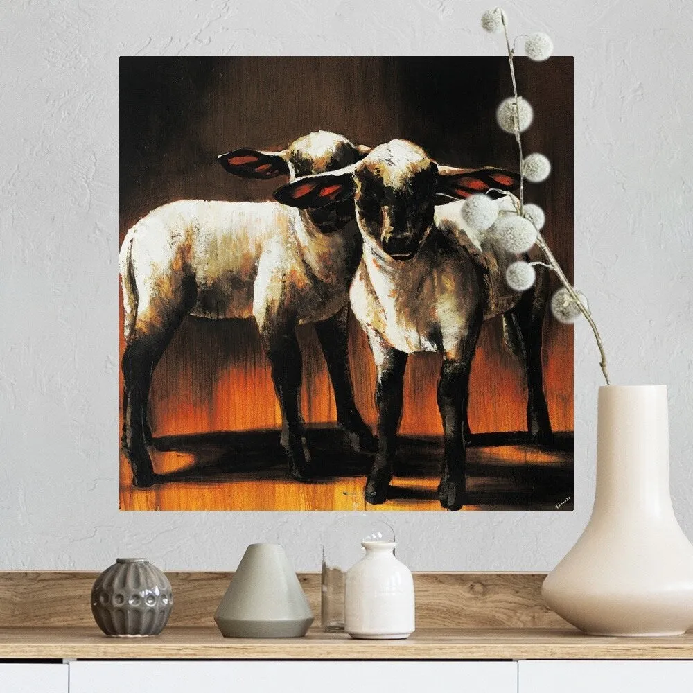 "1 Sheep 2 Sheep" Poster Print - Multi