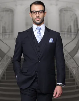 RANDOLPH NAVY REGULAR FIT 3 PC SUIT