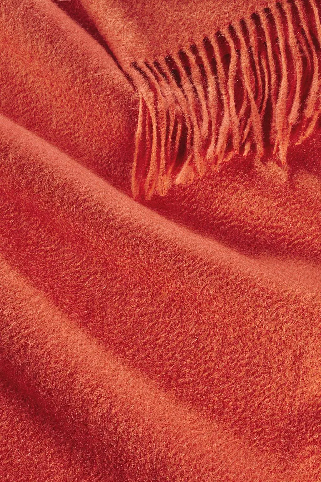 Ripple Finish Scarf - Persimmon