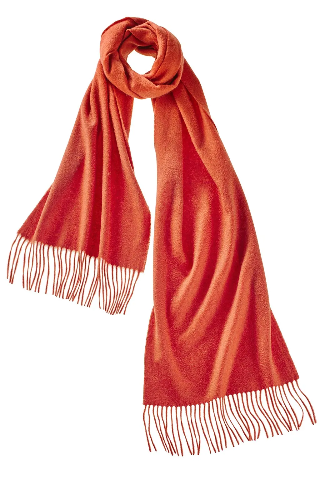 Ripple Finish Scarf - Persimmon