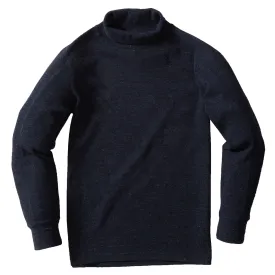 Spencer Waffle Turtleneck - Navy Heather