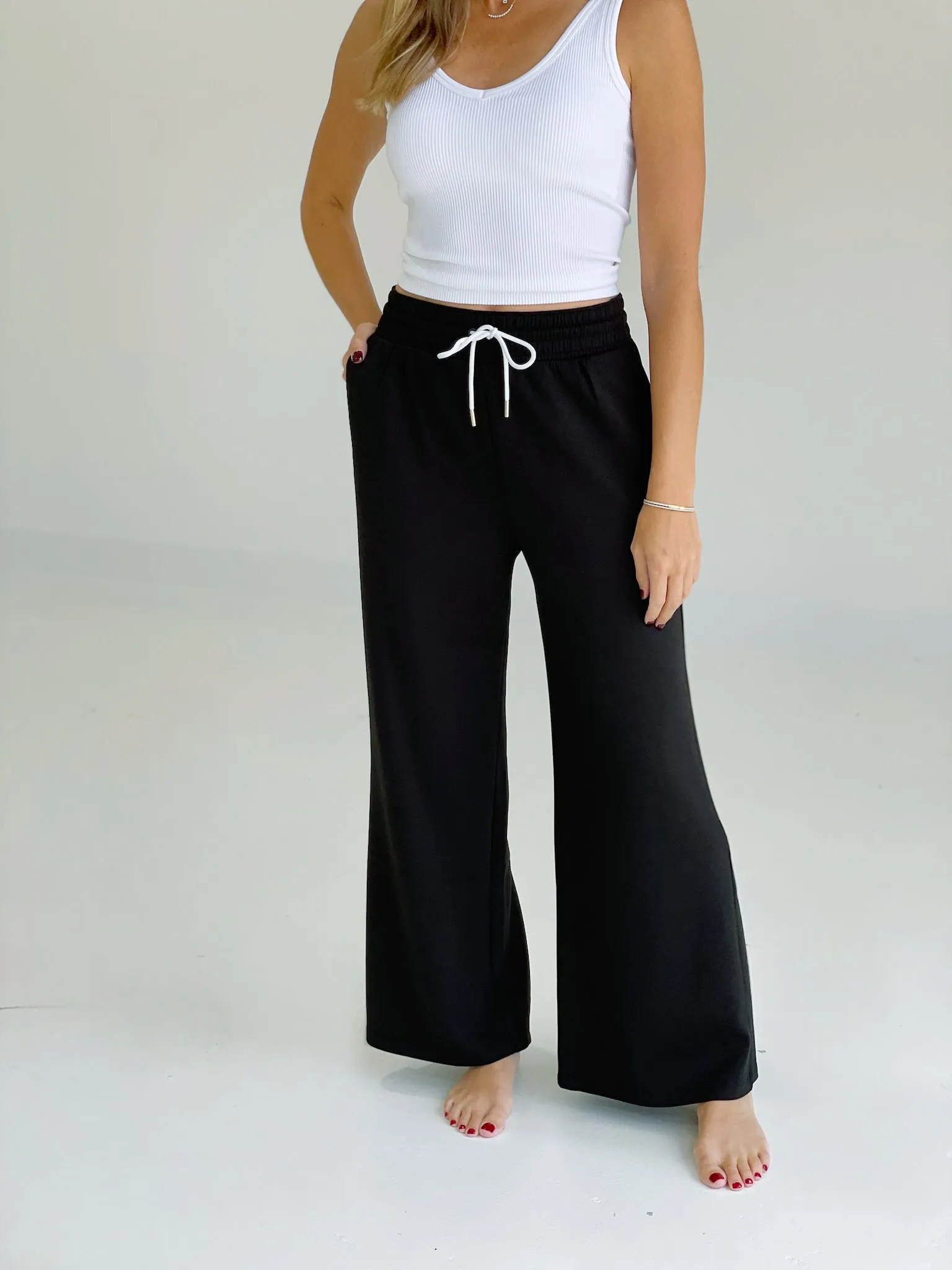 The Dive High Rise Pants - Black