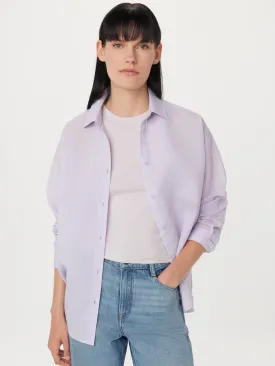 The Textured Sheer Shirt in Lilac