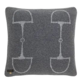 Wool Cashmere Cushion Classic Grey